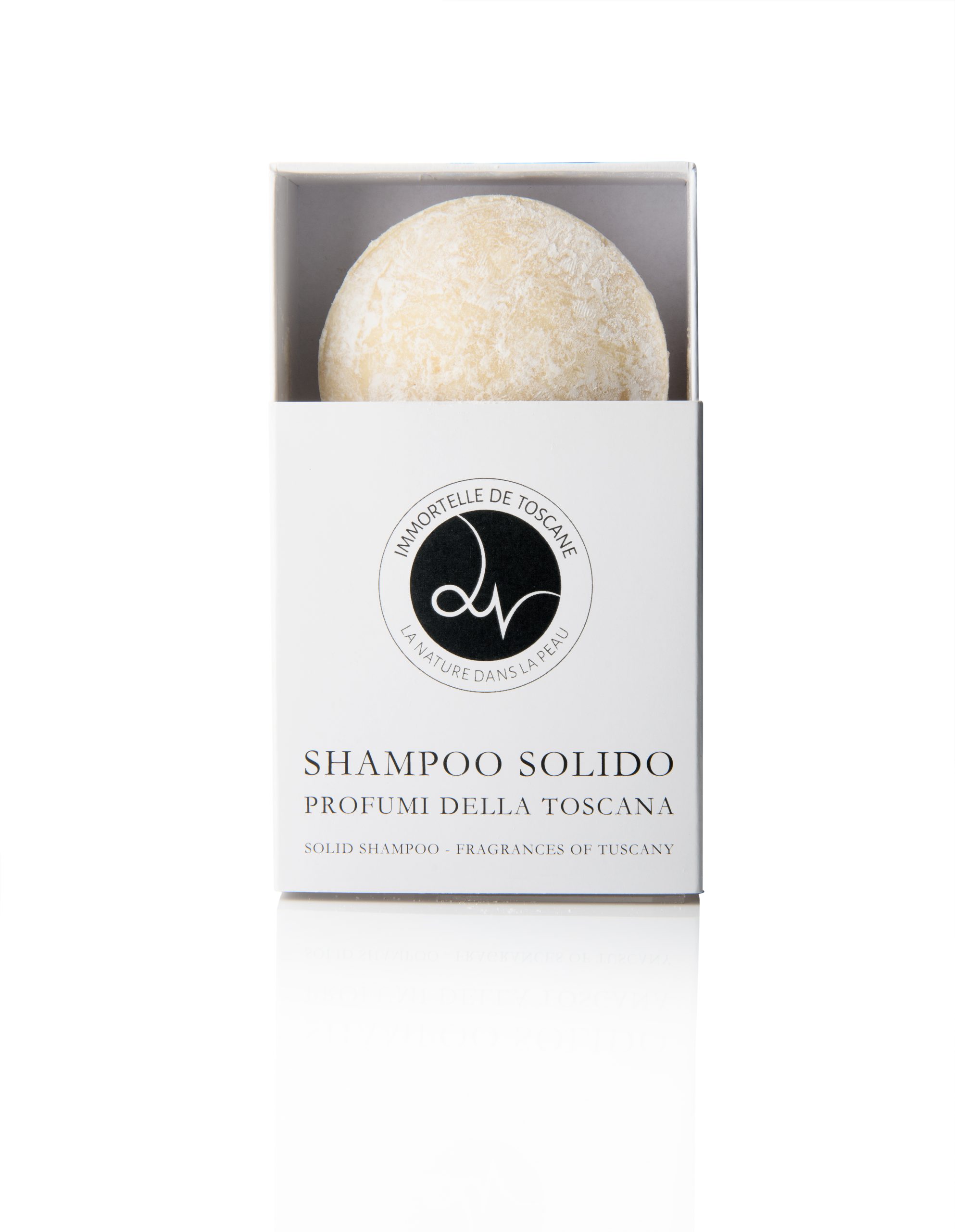 Nouveau : le shampoing solide aux senteurs de Toscane - 53% BIO, 50gr